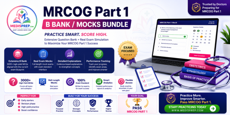 MRCOG 1 Exam Cracker (Q Bank/ Mocks)
